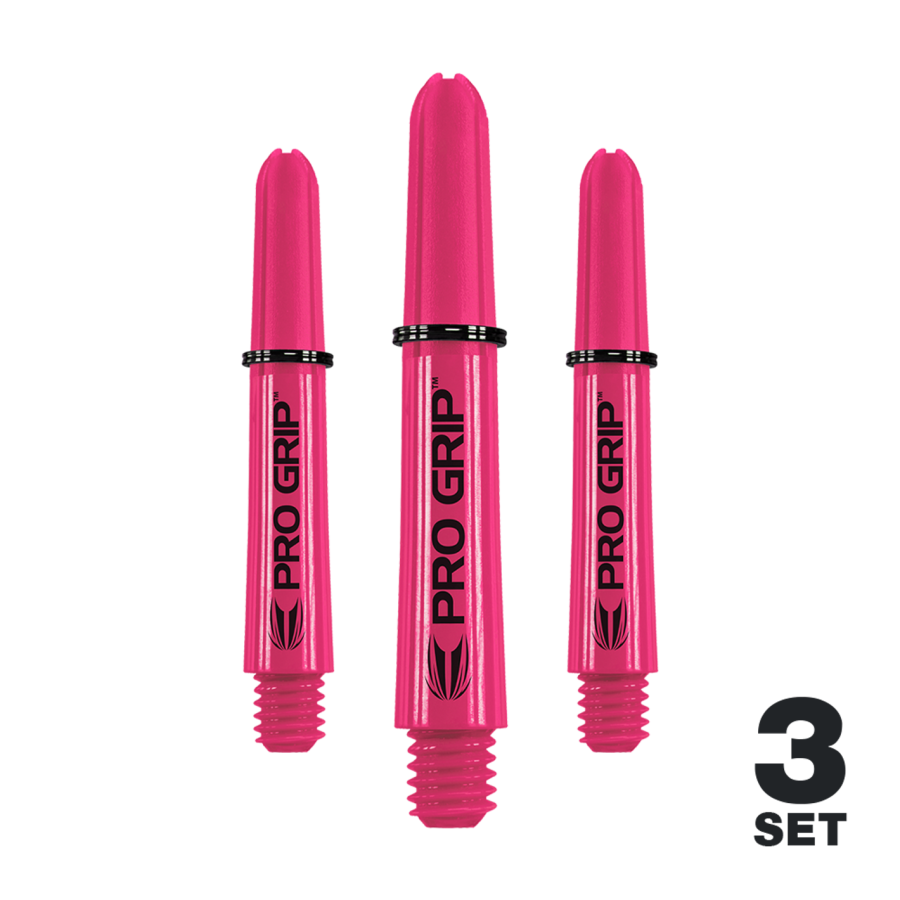 Target Pro Grip Shafts - 3 Sets - Pink Short  34mm